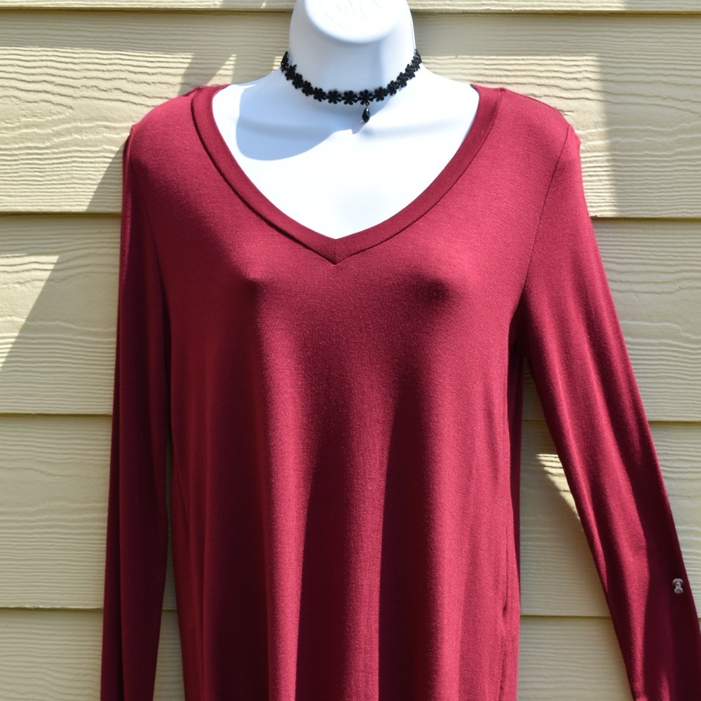 Long-sleeve dress shirt.